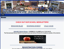 Tablet Screenshot of district.runnemedeschools.org